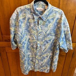 Summa Blue & Green  Men's Hawaiian Shirt